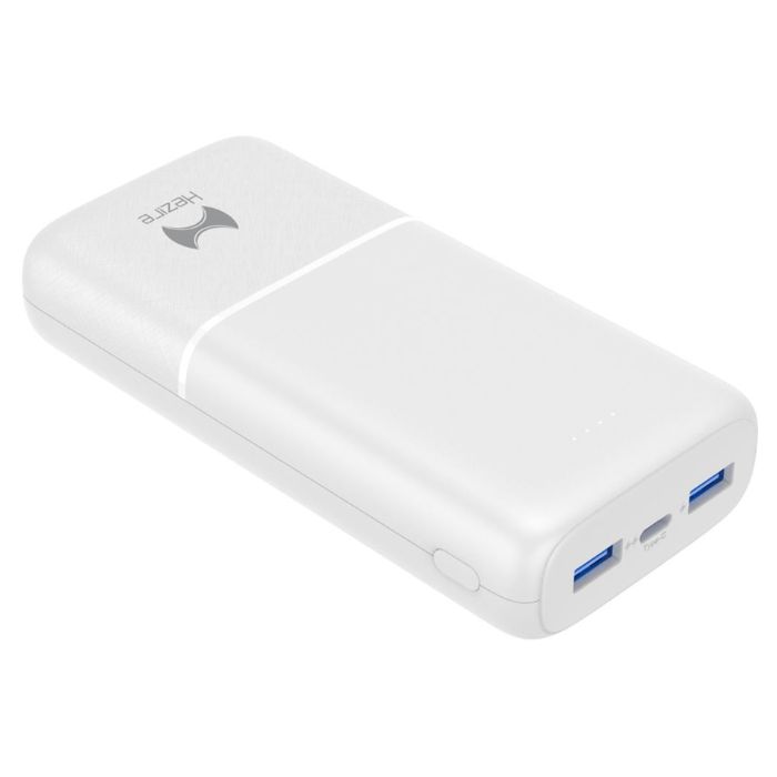 Hezire HPower Prime 20,000 mAh Type-C PD20W & QC3.0 Power Bank, White - HEZ-PB20K-PRIW  (UAE Delivery Only)
