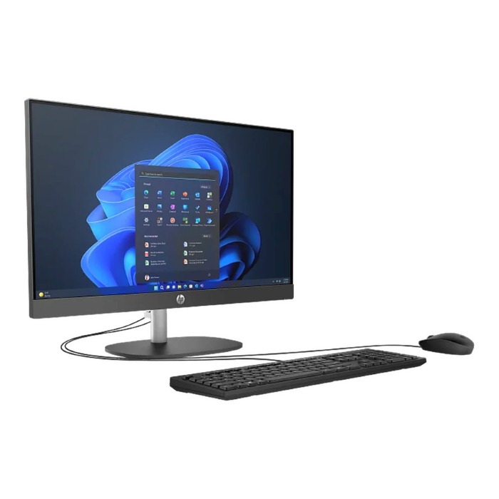 HP 240 G10 23.8inch FHD Display All-in-One Desktop PC, Intel Core Ultra 7 155U Processor, 16GB RAM, 512GB SSD, DOS, Keyboard & Mouse - BY6U3ET-ARB