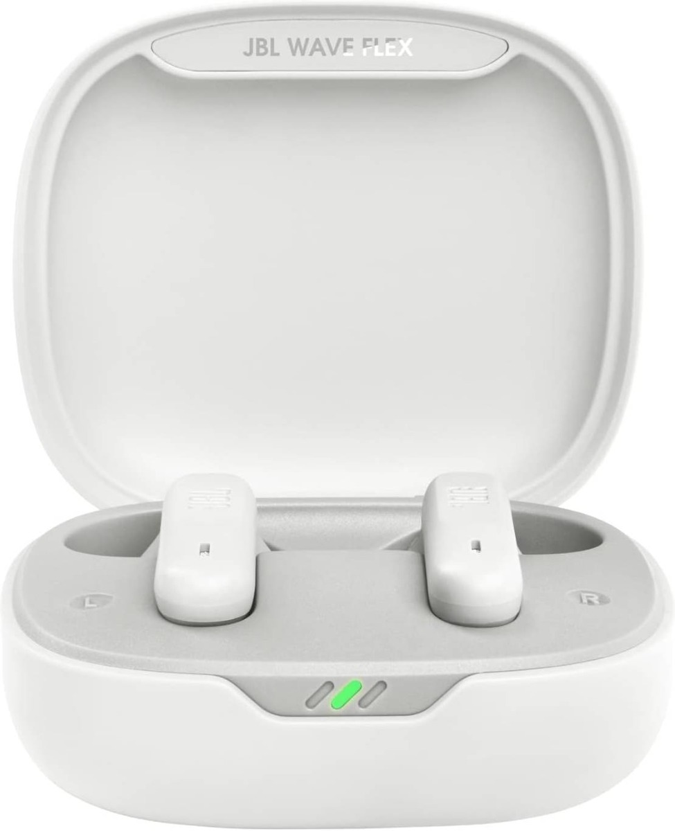 JBL Wave Flex In-Ear Wireless Earphones, Built-in Microphone- White