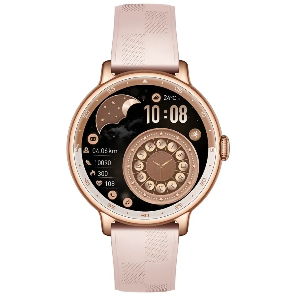 Powerology Gazelle, Urban Elegance GPS Smart Watch- Pink